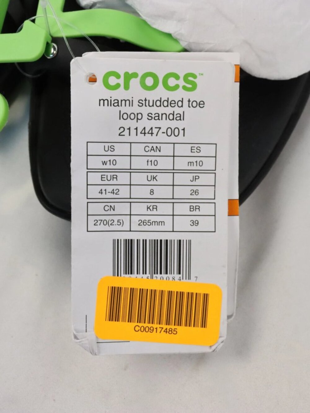 Crocs Miami Studded Toe Loop Sandal Work School Party Casual Travel Beach Cruise - Picture 4 of 4